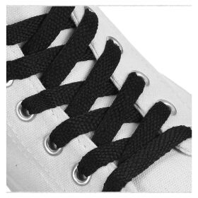 Шнурки Tarrago TL6409, плоские 120см. черные