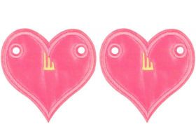 Аксессуары для кед крылья усы Awareness Baby Pink Heart Lace 10116 розовые