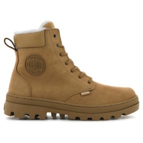 Ботинки женские Palladium Pallabosse Sc Wp+ S 96867-252 кожаные коричневые