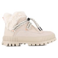 Ботинки Palladium Pallashock Lo Hiver 99516-175 высокие с отворотом кремовые