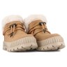 Ботинки Palladium Pallashock Lo Hiver 99516-219 высокие с отворотом коричневые