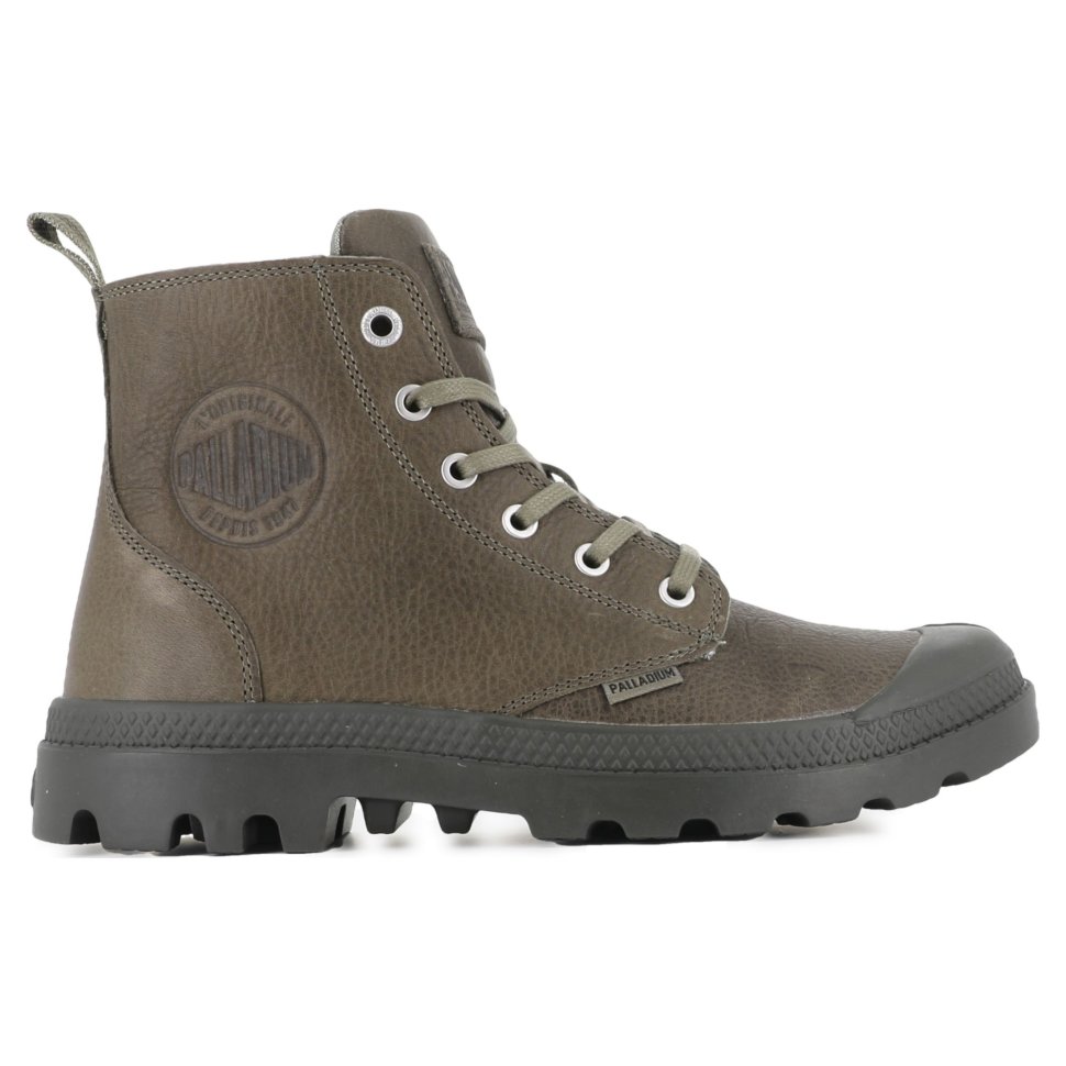 Ботинки Palladium Pampa Zip Lth Ess 76888-308 кожаные высокие серо