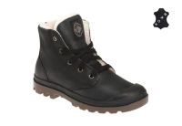Зимние мужские ботинки Palladium Pampa Hi Leather S 02609-072 черные