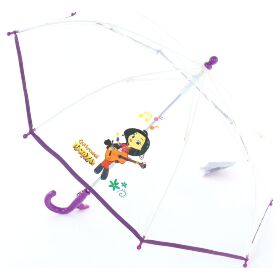 Зонт детский ArtRain 21504-02 Сказочный патруль прозрачный фиолетовый