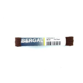 Шнурки Bergal 8561056 плоские широкие 60 см. коричневые