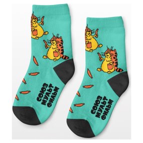 Носки St. Friday Нас И Здесь Неплохо Кормят, smfkids-025-25 детские голубые