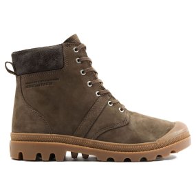 Ботинки Palladium Pallabrousse Cuff WP+ 77982-236 кожаные коричневые