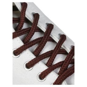 Шнурки Kaps круглые вощёные толстые коричневые 100 см (на 10-12 отверстий) 316100/24