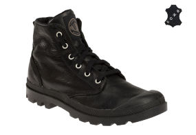 Кожаные мужские ботинки Palladium Pampa Hi Leather 02355-001 черные