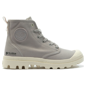 Ботинки Palladium Pampa Hi Zip Organic 79101-090 текстильные светло-серые