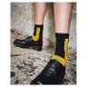 Носки унисекс Dr.Martens Double Doc Cotton Blend AC742017 черные с желтым