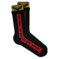 Носки BOOOMERANGS Полоса F..k Off R006 (40-45) хлопковые черные