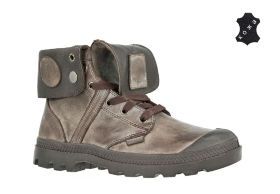 Кожаные женские ботинки Palladium Pallabrouse Baggy L2 canache 93080-235 серые