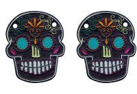 Аксессуары для кед крылья череп Sugar Skull Black Lace 11006 черные
