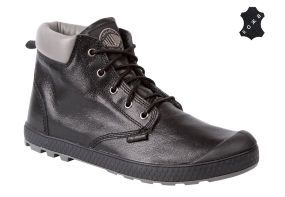 Кожаные мужские ботинки Palladium Slim Hi Cuff Lea 03084-068 черные