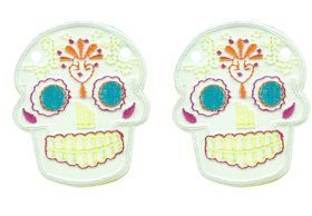 Аксессуары для кед крылья череп Sugar Skull White Lace 11010 белые