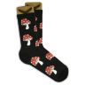 Носки BOOOMERANGS Грибок NR001 (40-45) хлопковые черные