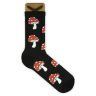 Носки BOOOMERANGS Грибок NR001 (40-45) хлопковые черные