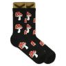 Носки BOOOMERANGS Грибок NR001 (40-45) хлопковые черные