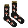 Носки BOOOMERANGS Грибок NR001 (40-45) хлопковые черные
