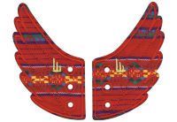 Аксессуары для кед крылья Peru Red Lace 11704 красные