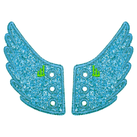 Аксессуары для кед крылья LACE Shwings A LA CARTE 10707 бирюзовые