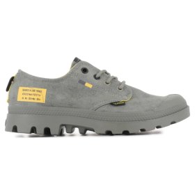 Ботинки Palladium Pampa Ox Surplus 74446-339 текстильные серо-зеленые