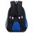 Рюкзак школьный GRIZZLY с двумя отделениями RB-259-1m/2 черно-синий