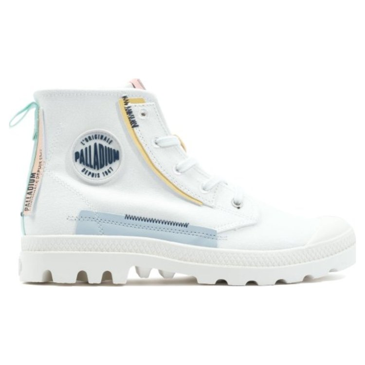 Ботинки Palladium Pampa Underlayer 99183-116 текстильные белые