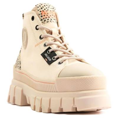Ботинки женские Palladium Revolt Safari 98618-260 высокие бежевые купить по  цене 12 600 руб. в магазине Pall-Shop.ru
