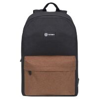 Рюкзак городской Torber T8965-BLK-BRW черный