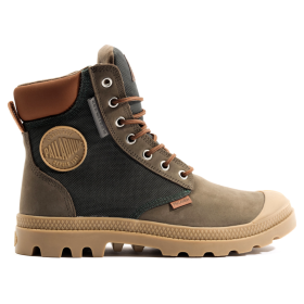 Ботинки Palladium Pampa Sc Wpn U-S 77235-236  кожаные коричнево-зеленые