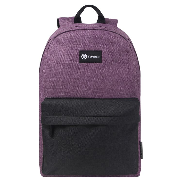 Рюкзак городской Torber T8965-PUR-BLK фиолетовый