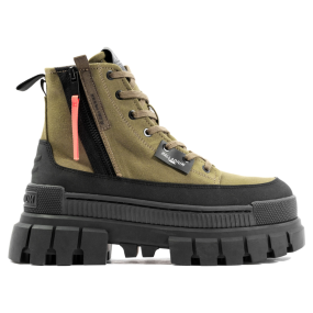 Ботинки женские Palladium Revolt Boot Zip Tx 98860-325 высокие зеленые