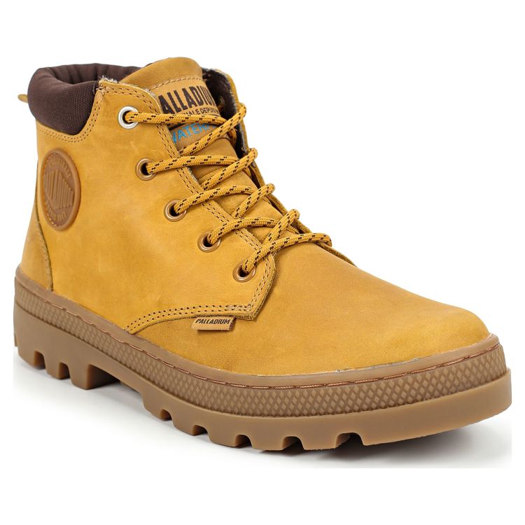 Ботинки Palladium Pallabosse Lo Cuff Wp 95944-216 кожаные низкие желтые
